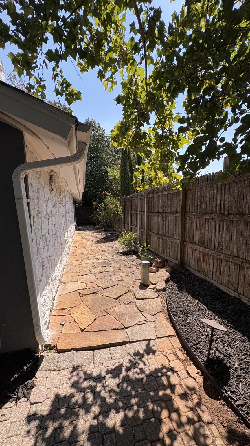 Backyard after transformation