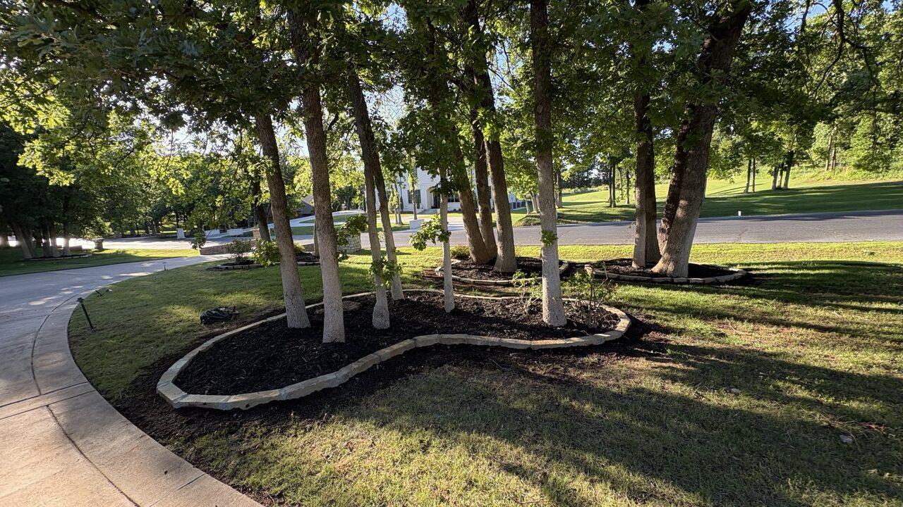 Residential landscaping work