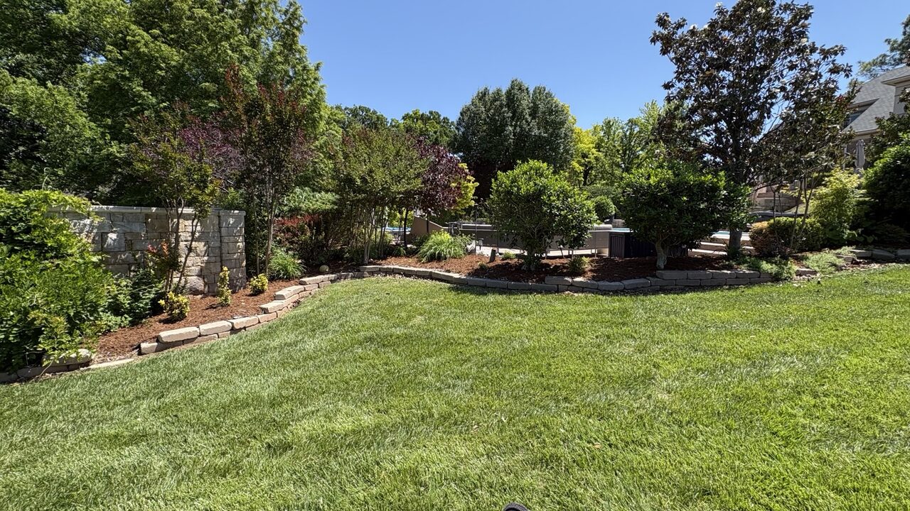 Maintained residential landscape